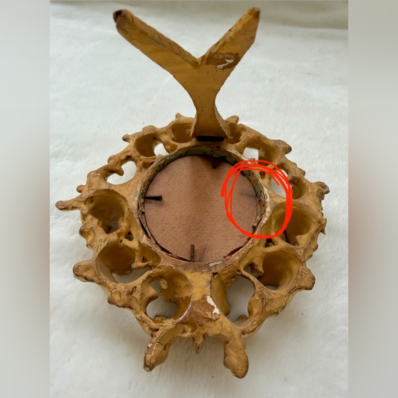 Porcelain Hand-painted Daphne Miniature Plaque Gilded Frame Signed Damaged Frame - Picture 11 of 16